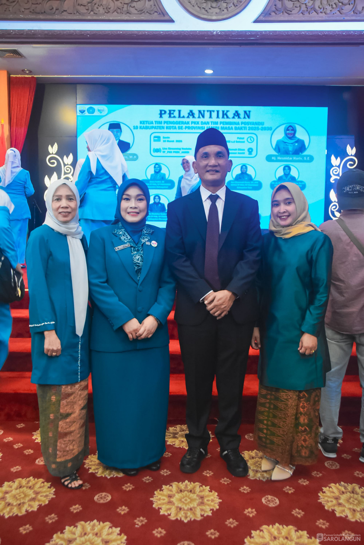 10 Maret 2025 - Pelantikan Ketua TP PKK, Bunda PAUD, Ketua Dekranasda Se Provinsi Jambi Bertempat di Auditorium Rumah Dinas Gubernur Jambi