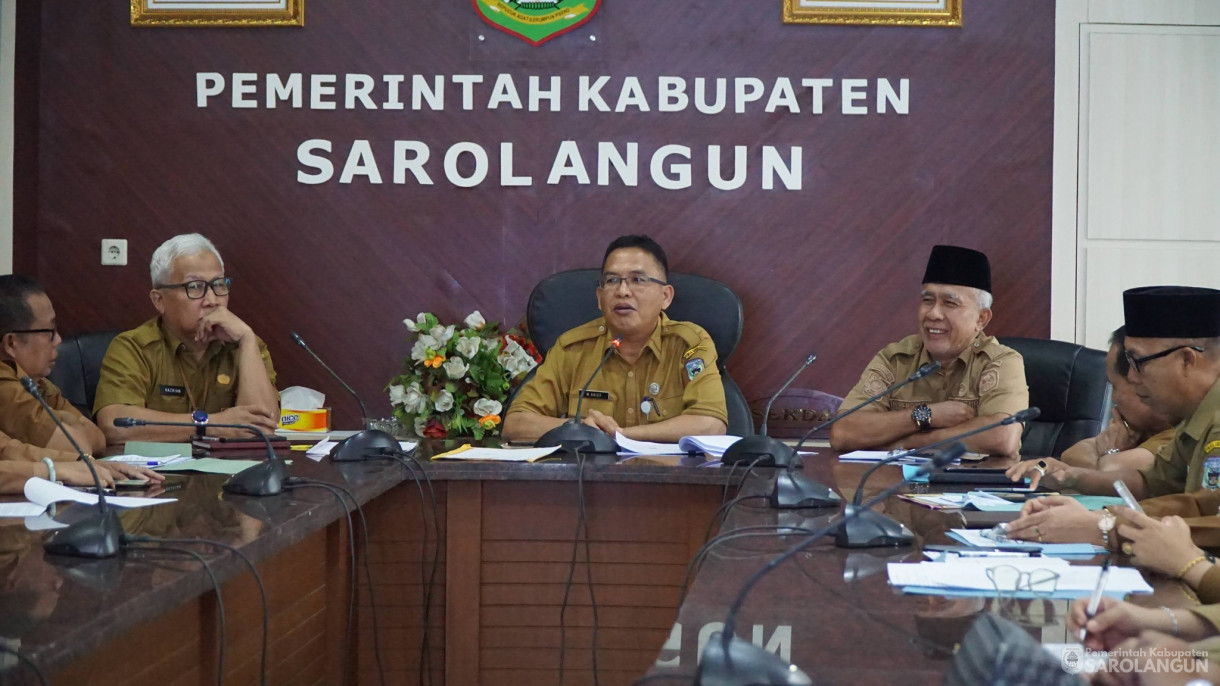 23 Februari 2026&nbsp;Rapat Tindak Lanjut Atensi MCSP KPK RI Tahun 2025 di Ruang Pola Utama Kantor Bupati Sarolangun