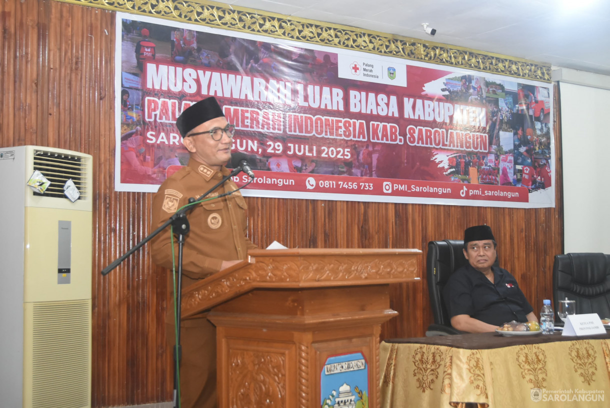 29 Juli 2025 - Muslub PMI Kabupaten Sarolangun di Aula Bappeda Sarolangun