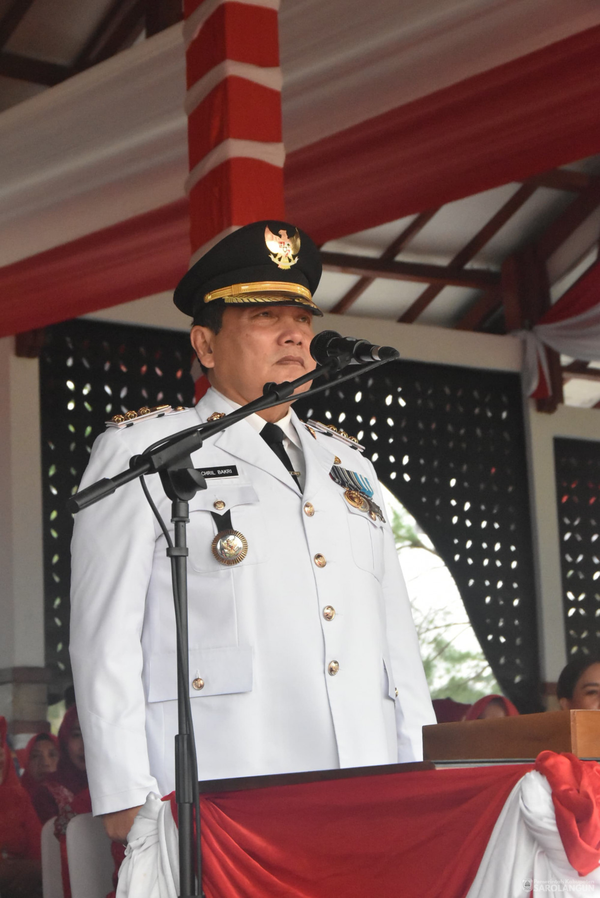 17 Agustus 2024 - Upacara Pengibaran Bendera Merah Putih Dalam Rangka HUT RI Ke 79, Bertempat di Lapangan Gunung Kembang Sarolangun