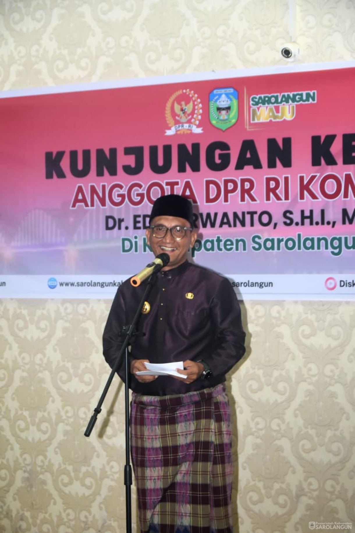 7 Oktober 2025 Kunjungan Kerja Anggota DPR RI Komisi V Bapak Edi Purwanto di Rumah Dinas Bupati Sarolangun