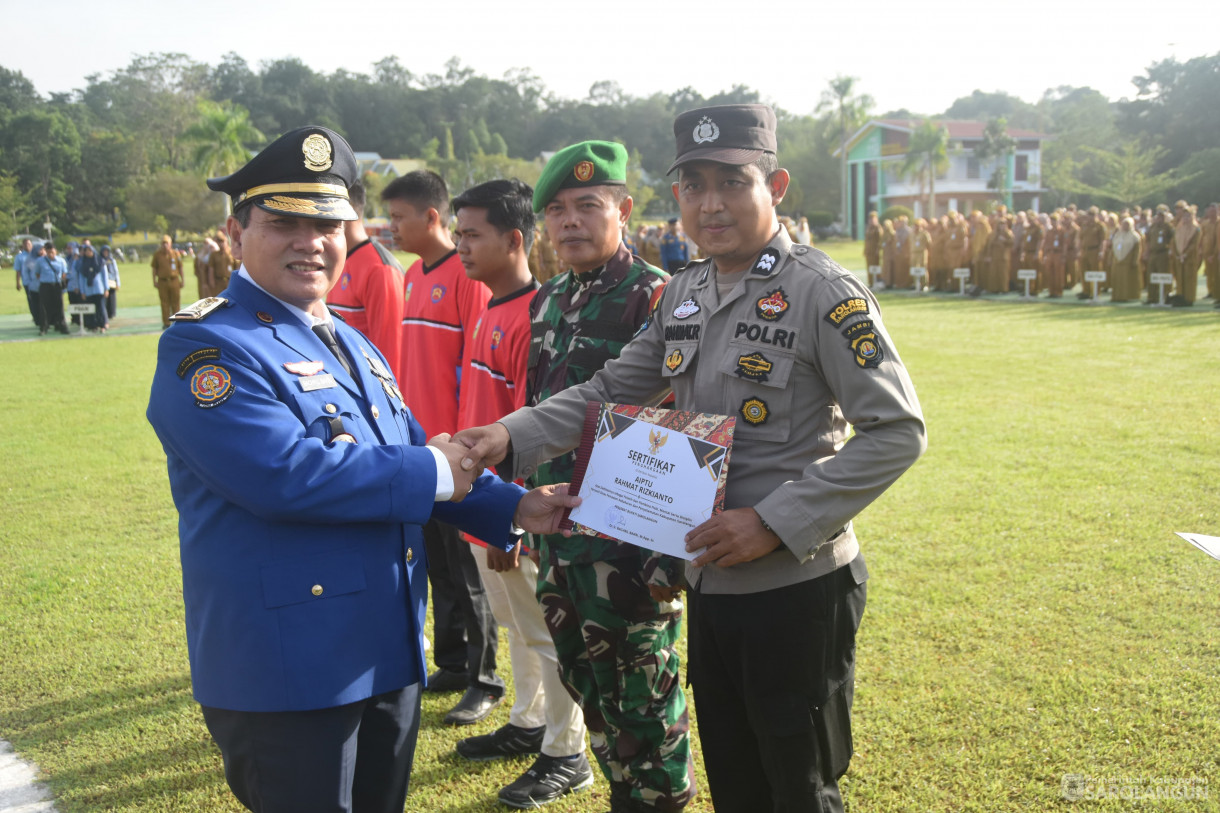 4 Maret 2024 - Upacara Peringatan HUT Pemadam Kebakaran dan Penyelamatan Ke 105 Di Lapangan Gunung Kembang Sarolangun