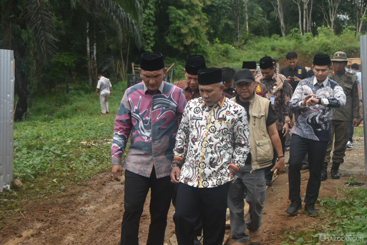 6 Maret 2025 -&nbsp;Peletakan Batu Pertama Pembangunan Rumah Sehat Baznas di Desa Tanjung Kecamatan Bathin VIII