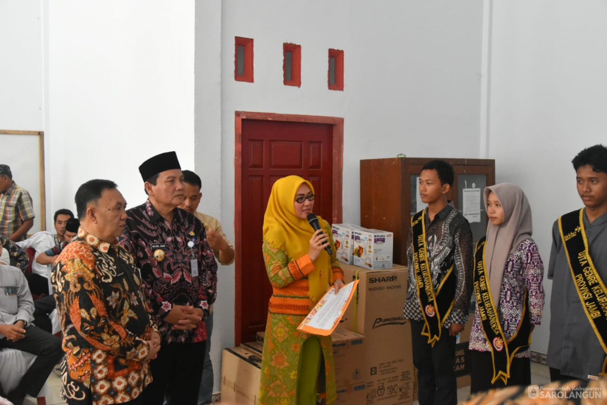 20 Oktober 2023 - Penjabat Bupati Sarolangun Menghadiri Sosialisasi Pencegahan Stunting Dari Hulu Bersama Mitra Kerja Di Provinsi Jambi di Desa Pasar Singkut