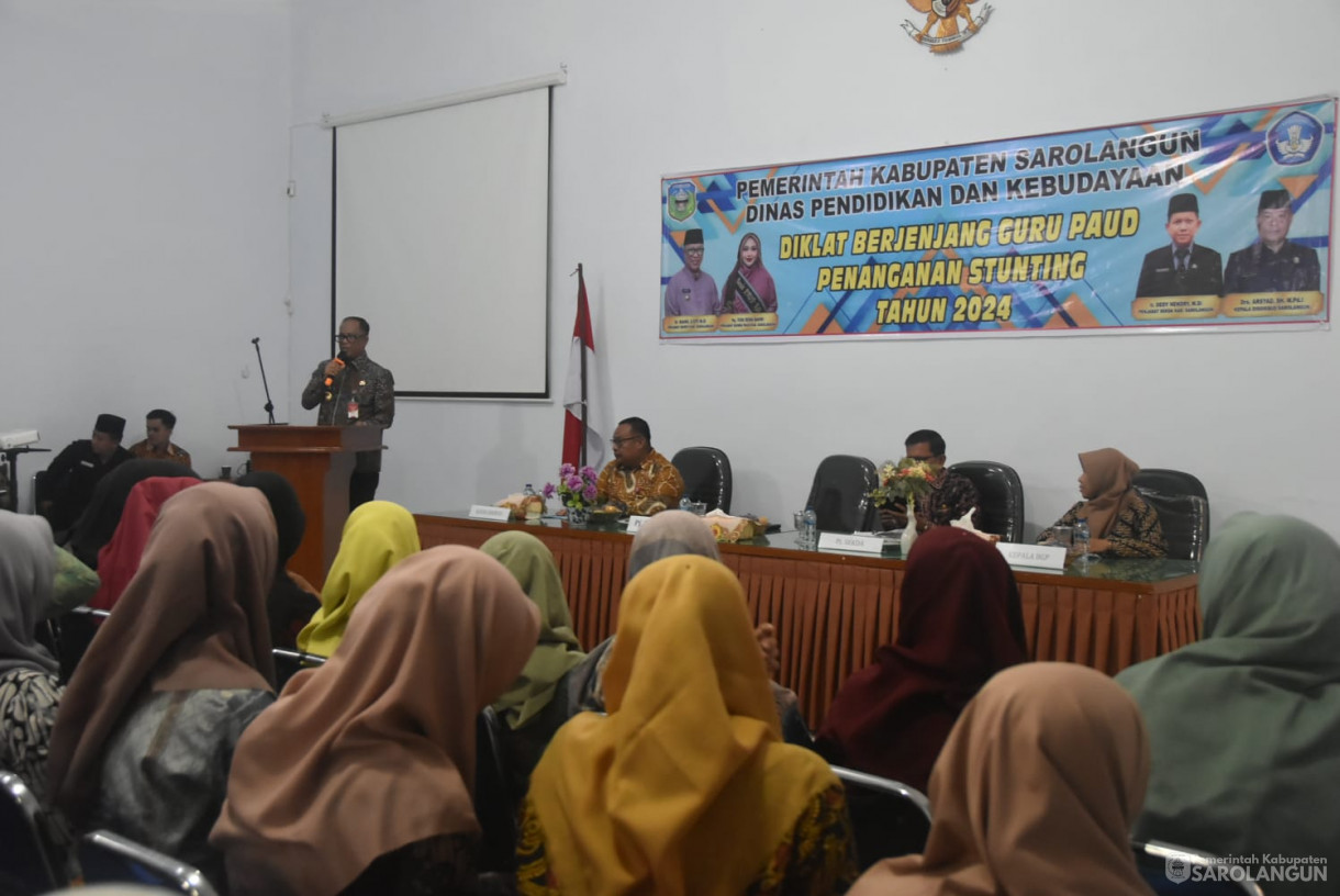 21 November 2024 -&nbsp;Diklat Berjenjang Guru Paud Penanganan Stunting Tahun 2024, Bertempat di Gedung Diklat BPKSDM Sarolangun