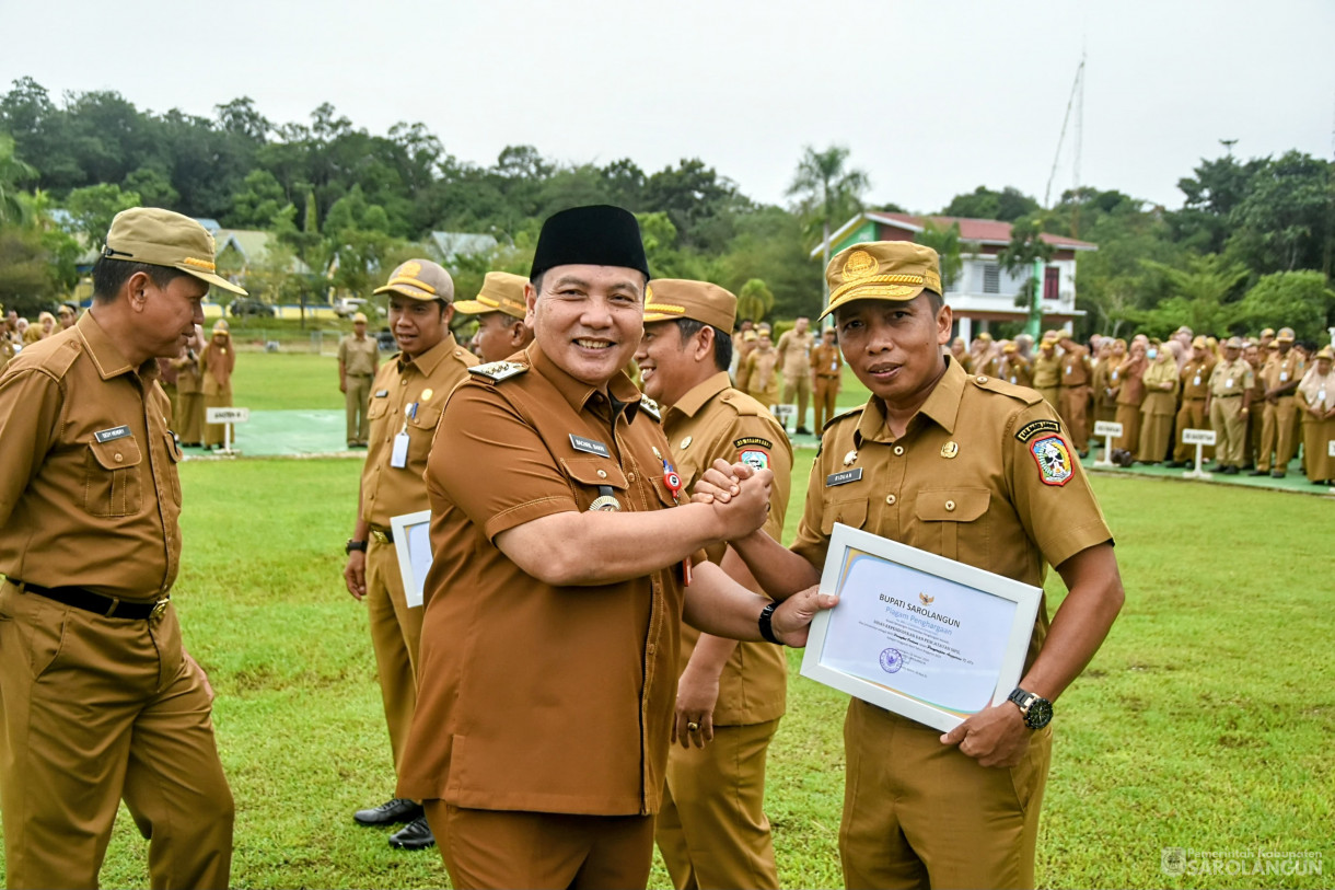 5 Februari 2024 - Apel Gabungan Serta Penyerahan Penghargaan Penyerapan Realisasi Anggaran Dan Penurunan Stunting