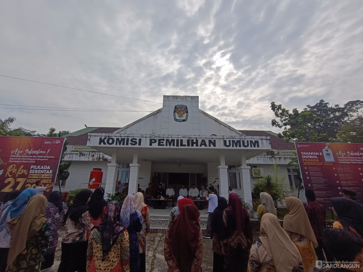 24 Juni 2024 - Apel Coklit, Pencocokan dan Penelitian Pilkada Serentak Tahun 2024, Bertempat di Kantor KPU Sarolangun