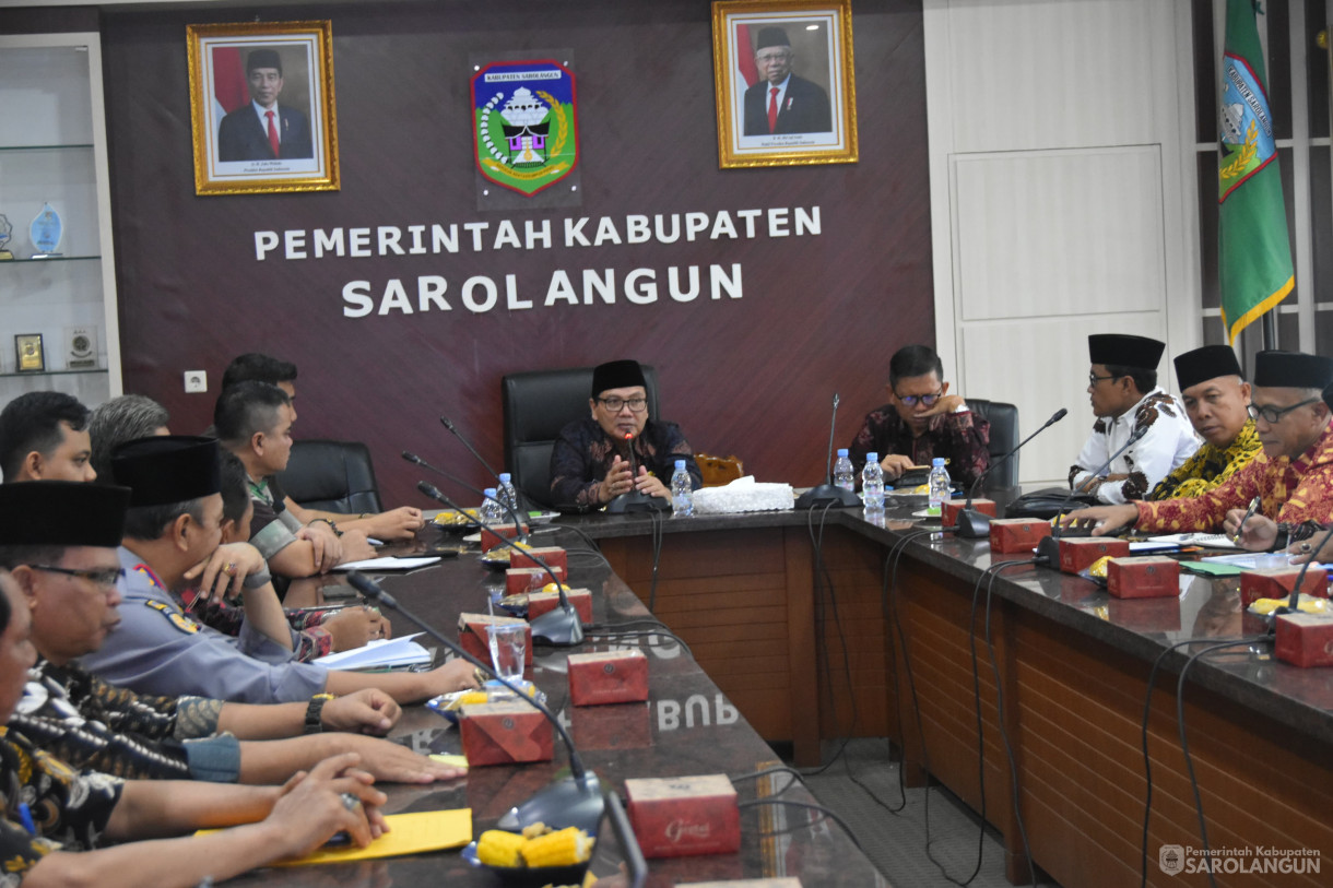 11 Januari 2024 - Rakor TPID Via Di Ruang Pola Utama Kantor Bupati Sarolangun