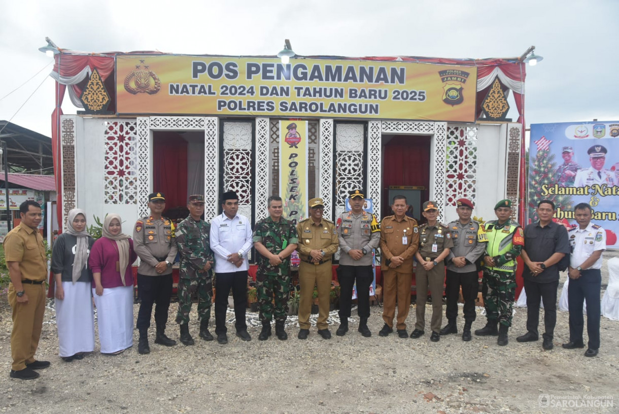 24 Desember 2024 - Meninjau Pos Pengamanan Nataru di Kecamatan Sarolangun, Kecamatan Mandiangin, Kecamatan Pauh