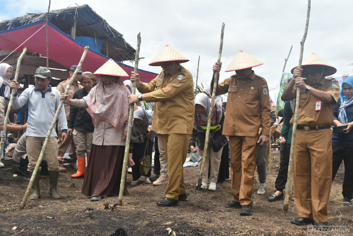 10 September 2024 - Tanam Perdana Padi Ladang Kelompok Tani Mitra Jaya, Bertempat di Desa Pulau Melako Kecamatan Bathin VIII