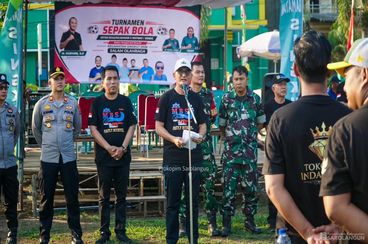 5 Agustus 2026 Pembukaan Turnamen Sepak Bola Antar Desa Se Kec Singkut dalam Rangka Memeriahkan HUT RI Ke 81 Tahun di Lapangan Sungai Benteng Kecamatan Singkut