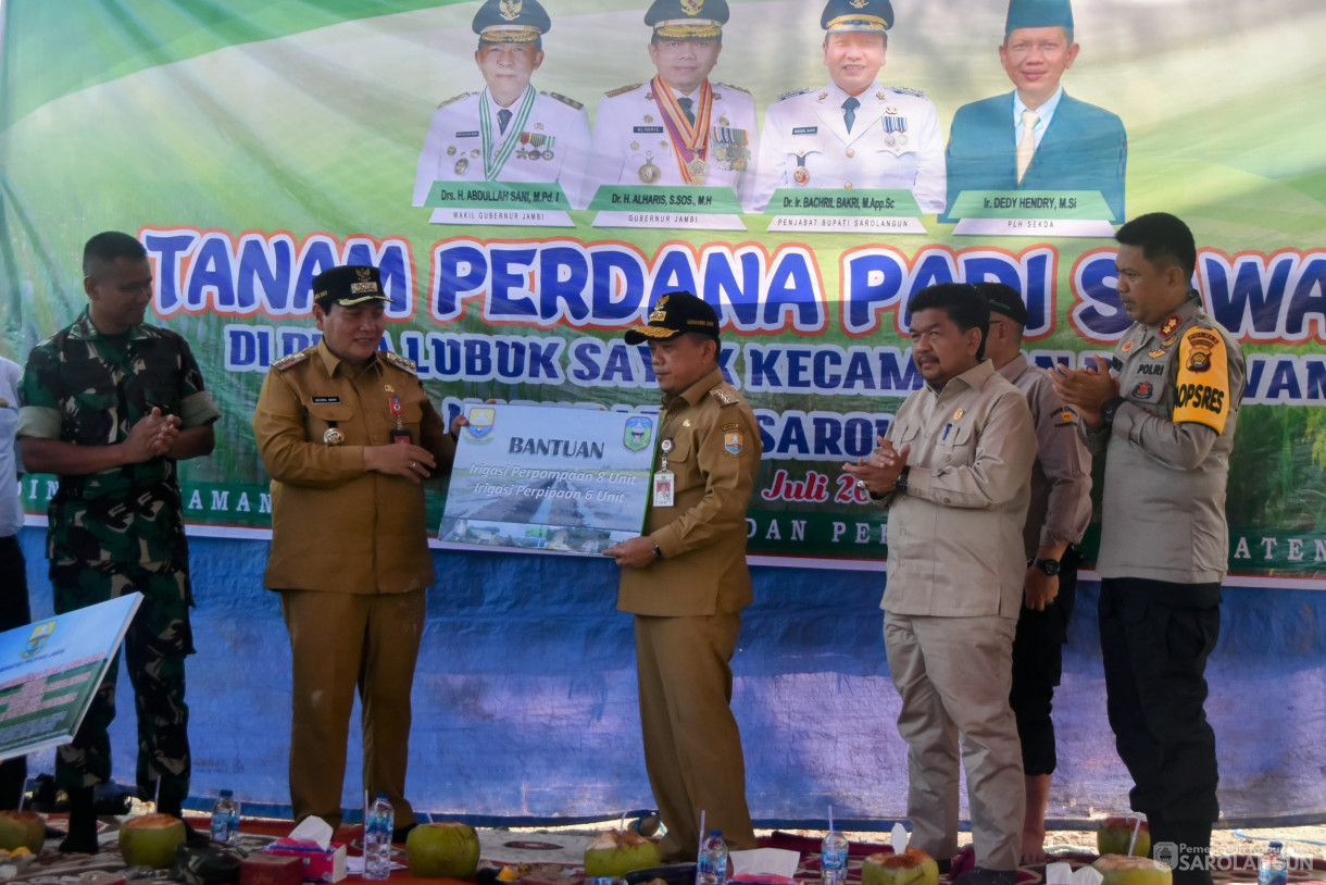 23 Juli 2024 -&nbsp;Tanam Perdana Padi Sawah, Bertempat di Desa Lubuk Sayak Kecamatan Pelawan