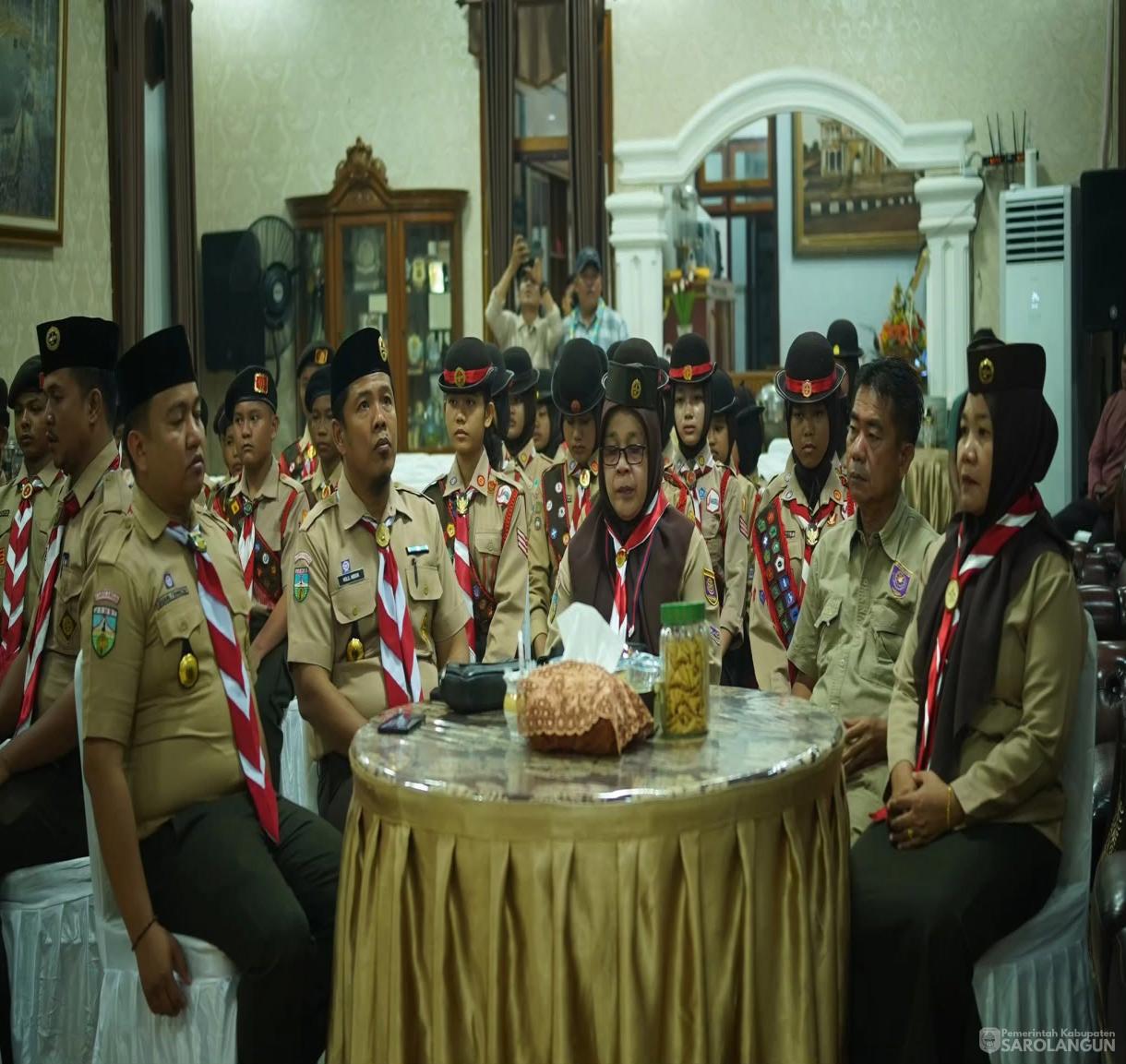16 Juni 2026 Pelepasan Peserta Jambore Daerah Jambi Kontingen Cabang Sarolangun di Rumah Dinas Bupati Sarolangun