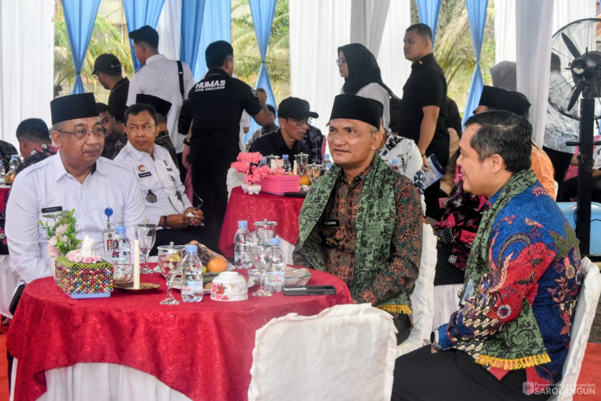 2 Oktober 2025 Penandatanganan Nota Kesepahaman Antara Kantor Wilayah Direktorat Jenderal Permasyarakatan Jambi dengan Pemerintah Kabupaten Sarolangun sekaligus Peresmian Sarana Asimilasi dan Edukasi WBP dan Panen Bidang Perkebunan dan Perikanan di Lap