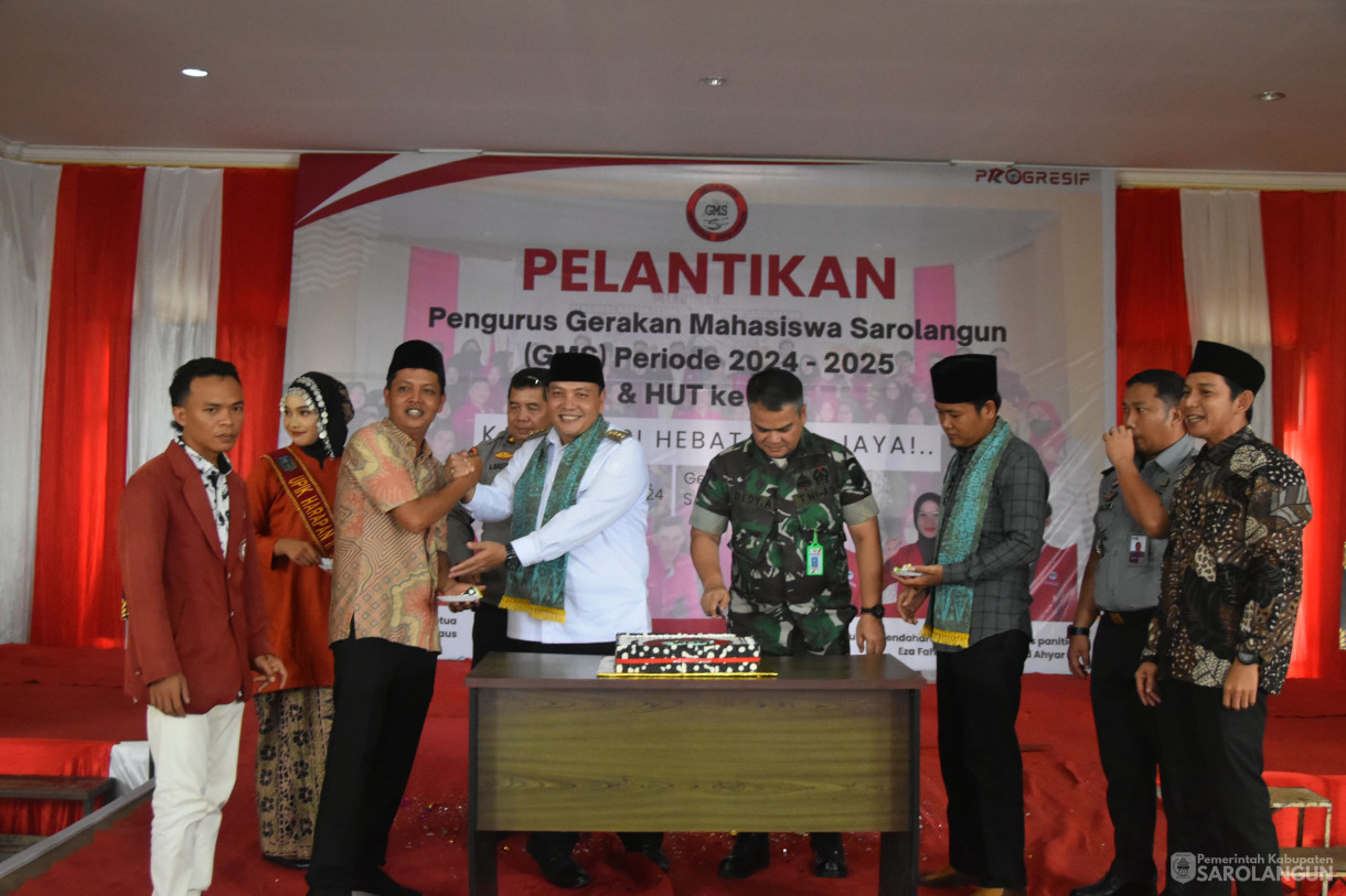 31 Januari 2024 - Pelantikan Pengurus Gerakan Mahasiswa Sarolangun Periode 2024 sd 2025 Di Gedung LPTQ Sarolangun