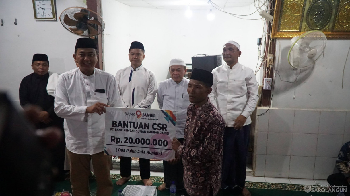 27 Februari 2026&nbsp;Safari Ramadhan dilanjutkan Penyerahan Bantuan kepada Masyarakat di Dusun Sekaladi Kecamatan Batang Asai