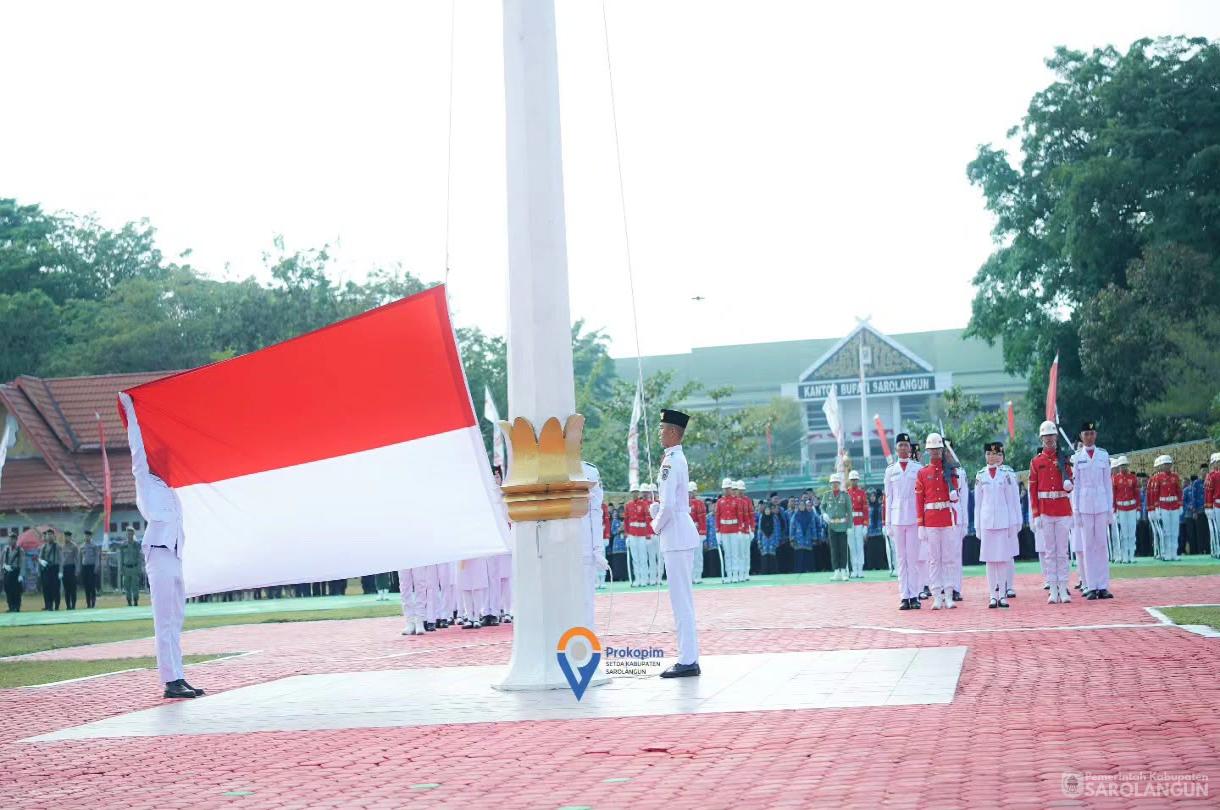 17 Agustus 2026 Upacara Pengibaran Bendera Merah Putih dalam rangka memperingati HUT RI Ke 81 di Lapangan Gunung Kembang Sarolangun