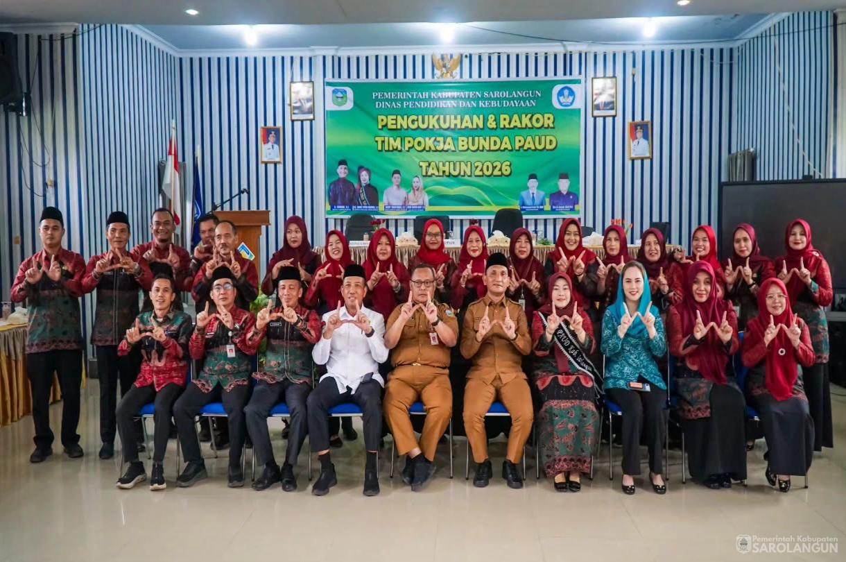 20 Juli 2026 Pengukuhan dan Rakor Tim Pokja Bunda PAUD Tahun 2026 di Aula Diknas Sarolangun