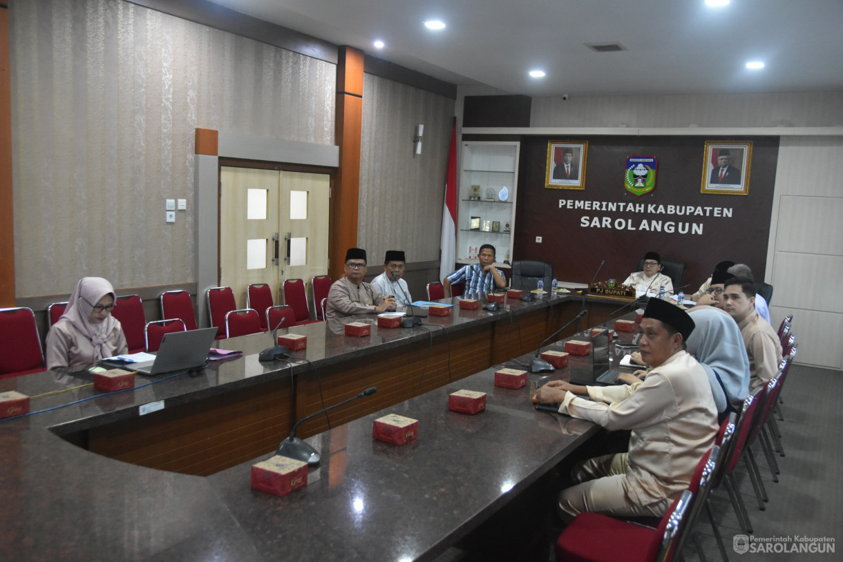 02 Juli 2024 - Rapat TPID Via Zoom Meeting, Bertempat di Ruang Pola Utama Kantor Bupati Sarolangun