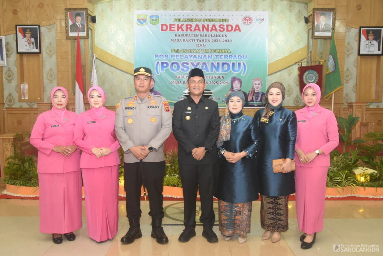13 Agustus 2025 -&nbsp;Pelantikan Pengurus Dekranasda Kabupaten Sarolangun dan Tim Pembina Posyandu Kabupaten Sarolangun