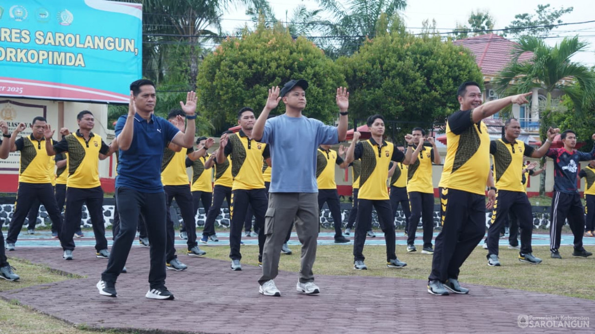 12 Desember 2025&nbsp; Olahraga Bersama Polres, TNI, Lapas, dan Forkopimda