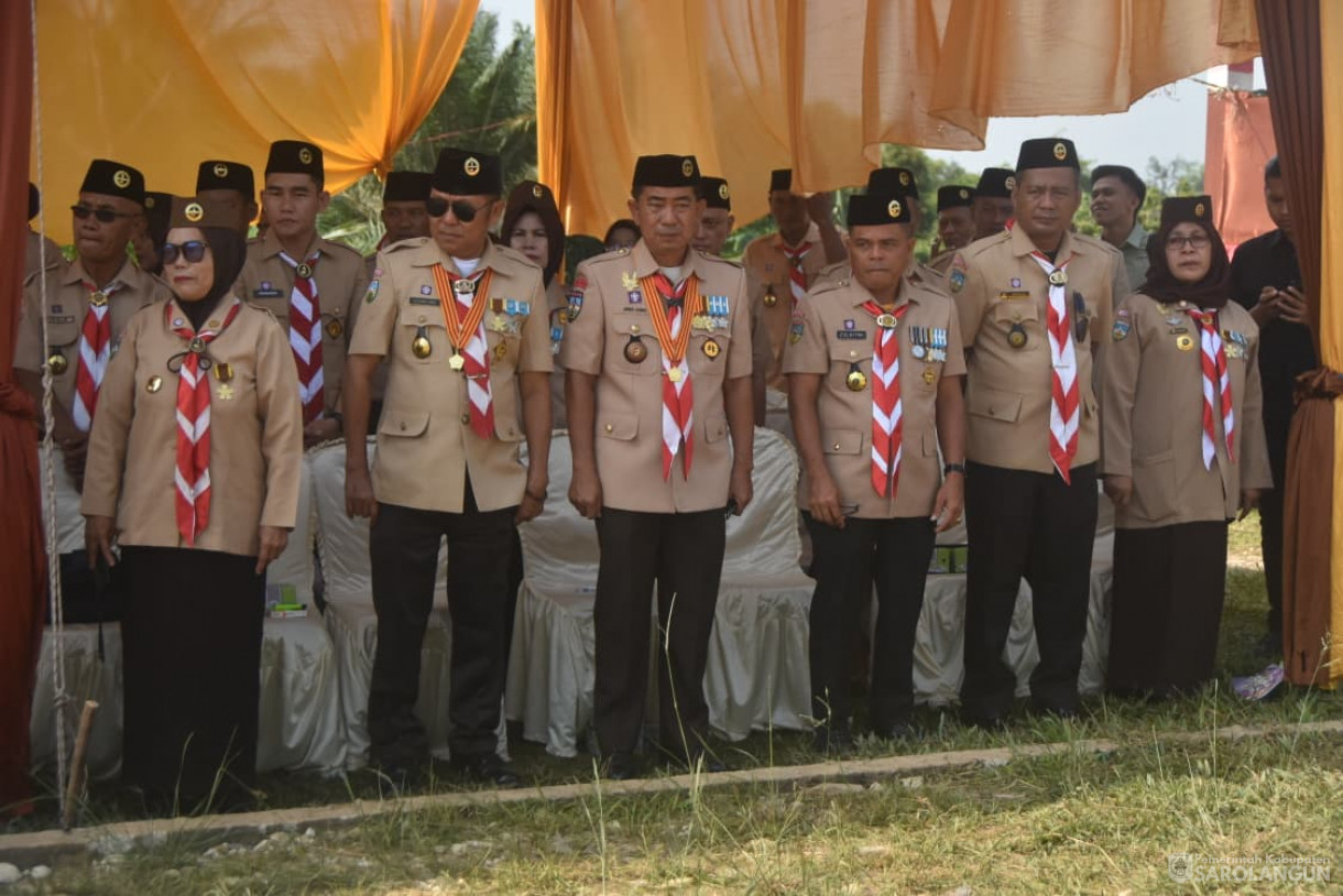 25 September 2025&nbsp; Apel Besar Hari Pramuka Ke 64 Tahun 2025 Tingkat Kwartir Cabang Sarolangun di Lapangan Belakang Kantor Camat Mandiangin