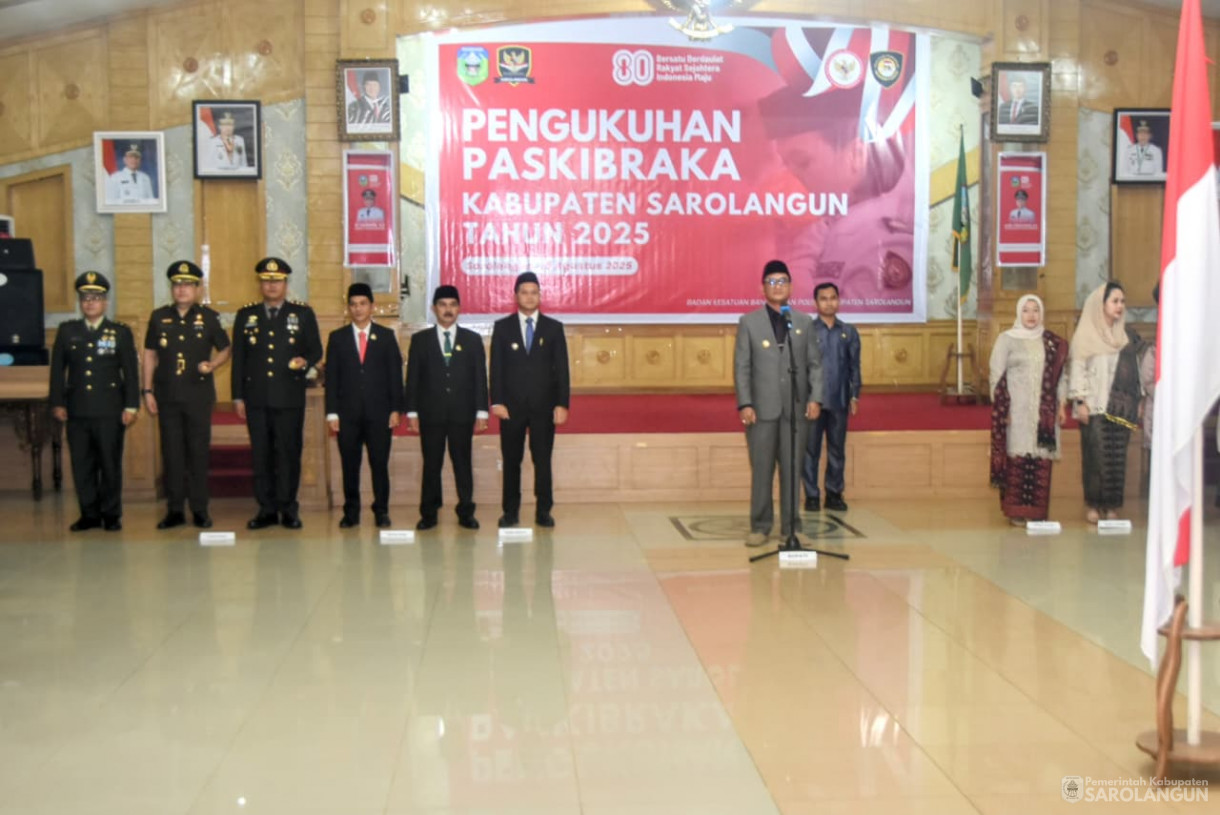 15 Agustus 2025 -&nbsp;Pengukuhan Paskibraka Kabupaten Sarolangun