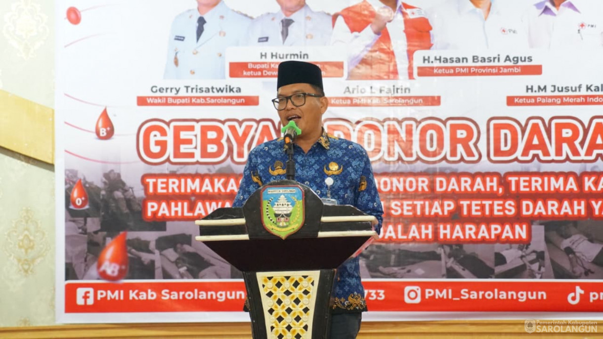 Gebyar Donor Darah Dukung Penuh Program PMI Sarolangun&nbsp;&nbsp;