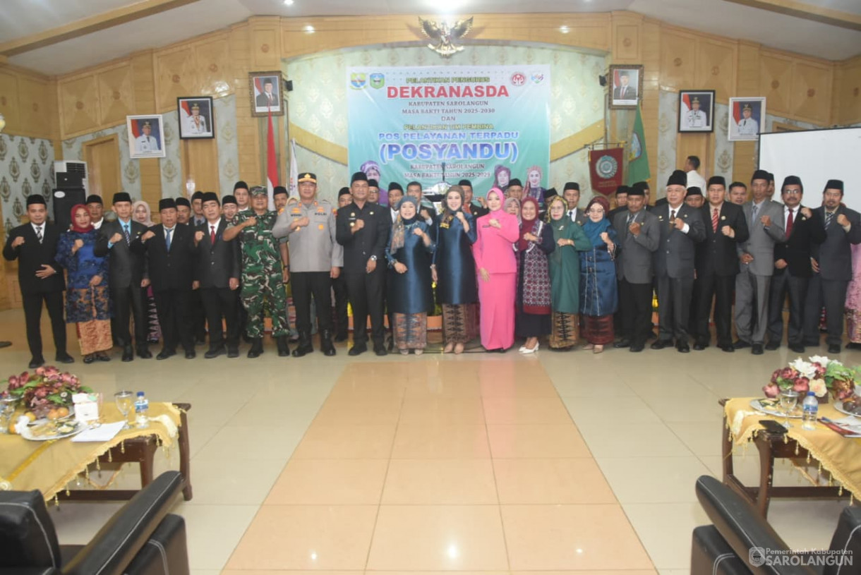 13 Agustus 2025 -&nbsp;Pelantikan Pengurus Dekranasda Kabupaten Sarolangun dan Tim Pembina Posyandu Kabupaten Sarolangun