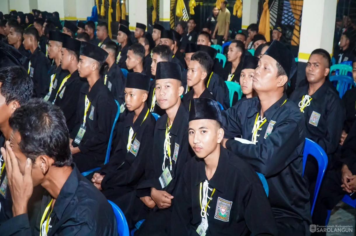 29 Juni 2026 Bupati Sarolangun Menghadiri Acara Pengesahan Warga Baru Tingkat 1 Persaudaraan Setia Hati Terate Cabang Kabupaten Sarolangun Pusat Madiun di Padepokan Satria Krida PSHT Cabang Sarolangun