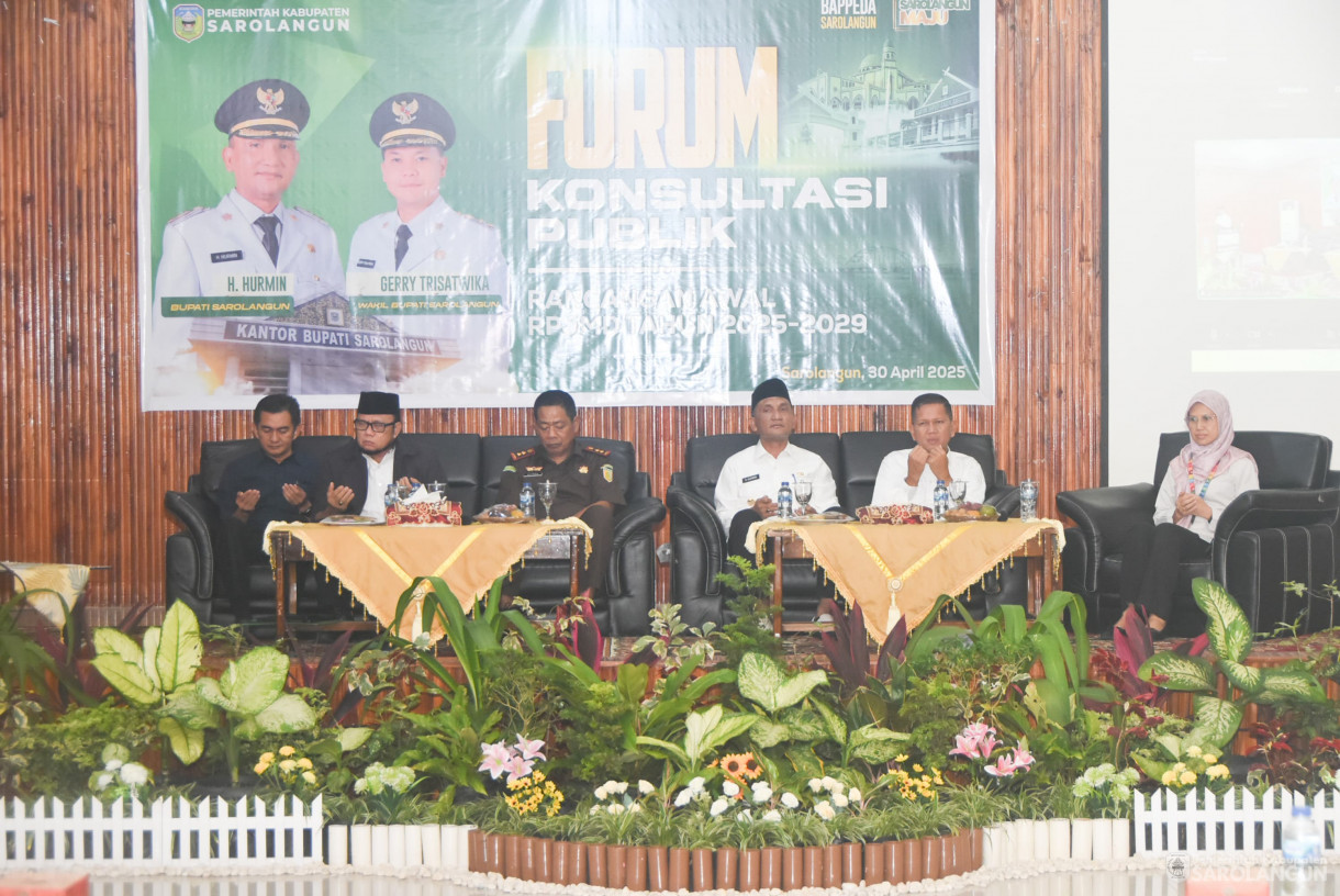 30 April 2025 - Forum Konsultasi Publik Rancangan Awal RPJMD Tahun 2025 sd 2029&nbsp;