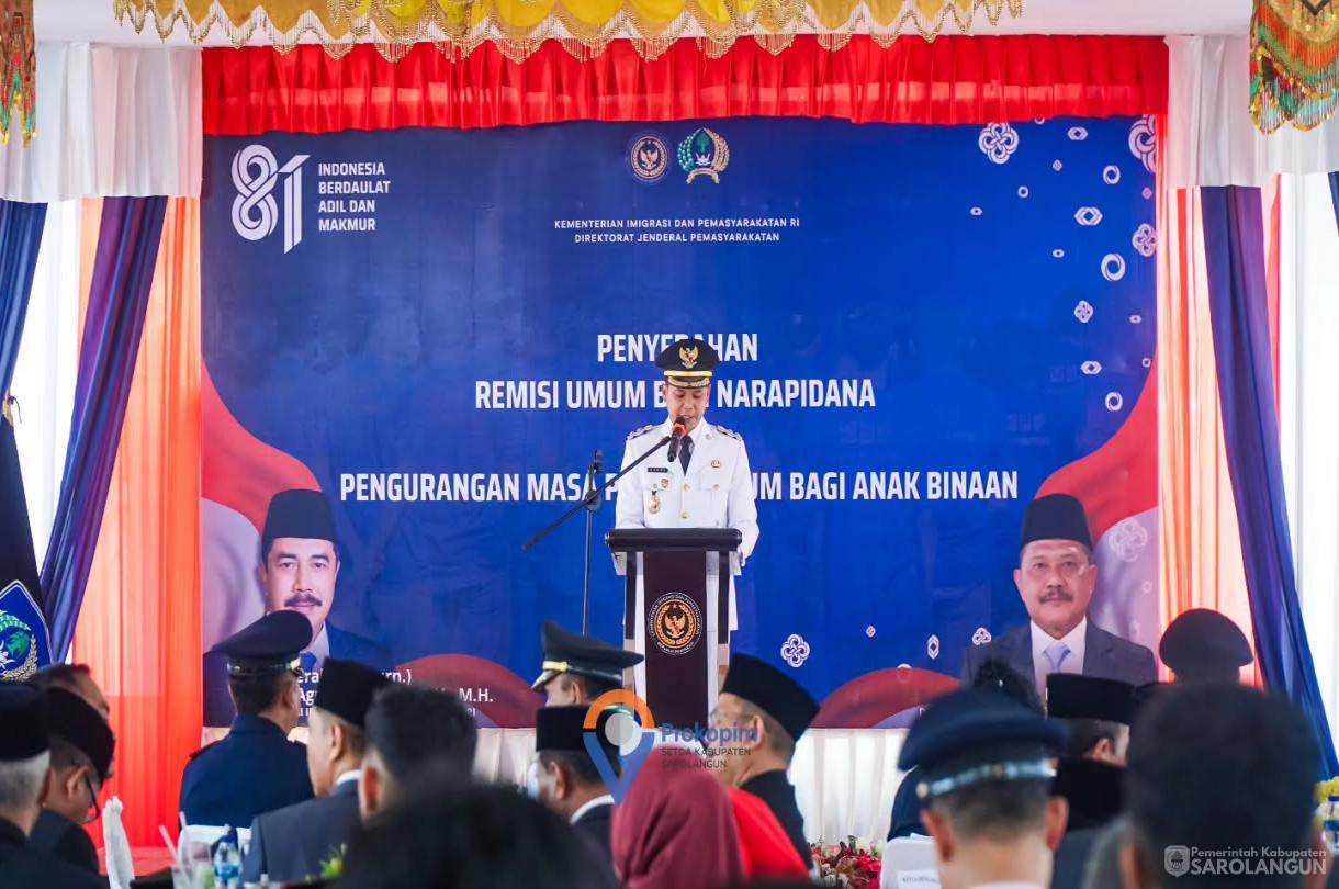 17 Agustus 2026 Penyerahan Remisi HUT RI ke 81 bagi Warga Binaan di Lapas Sarolangun