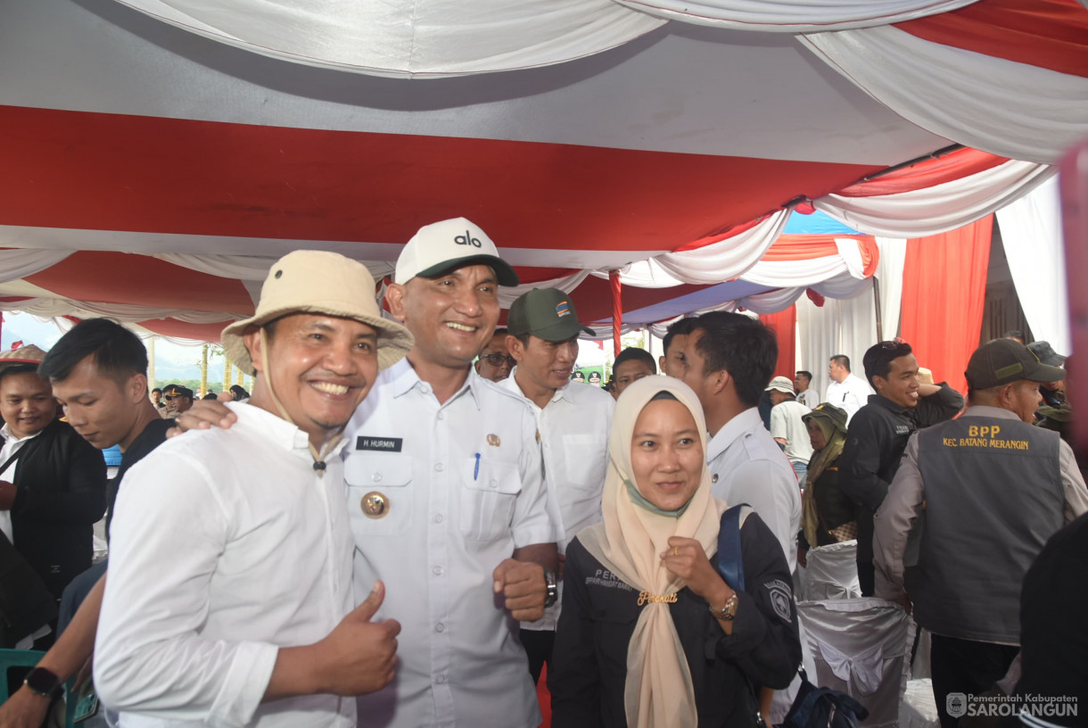 23 Juli 2025 - Kunjungan Kerja Menteri Pertanian RI Dalam Rangka Mendukung Pelaksanaan Program Swasembada pangan di Desa Tanjung Mudo Kecamatan Sitinjau Laut Kabupaten Kerinci