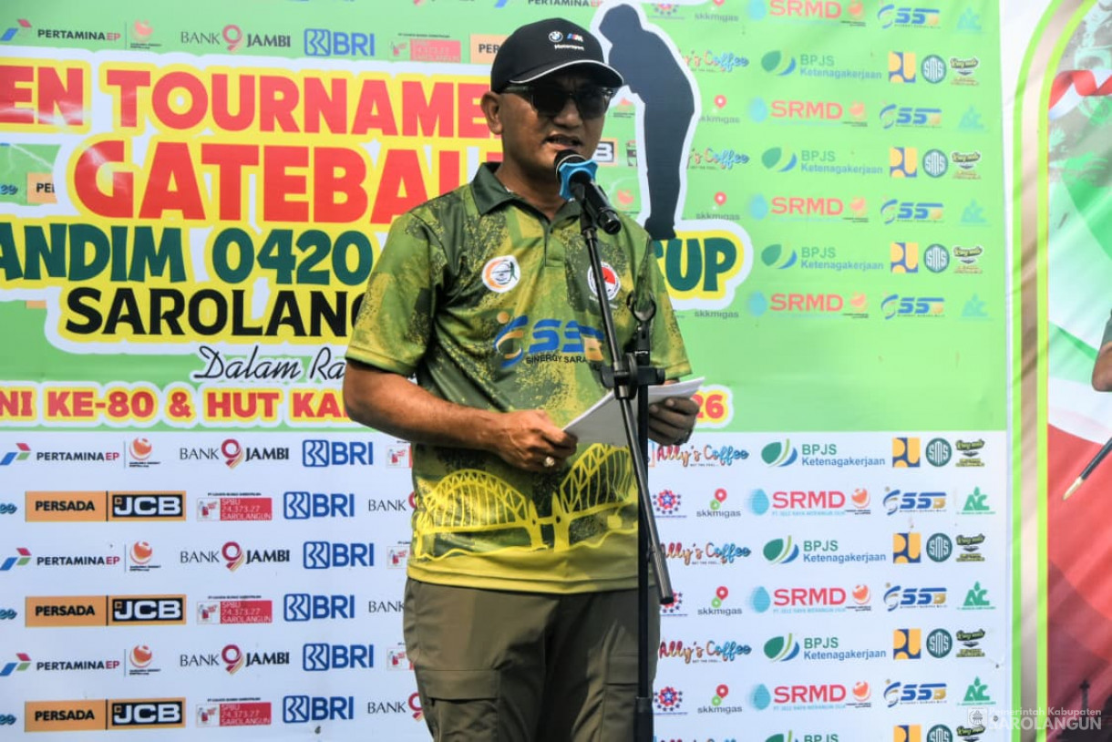 26 September 2025&nbsp; Open Tournament Gateball Dandim 0420 Sarko Sarolangun Tahun 2025 di Laman Basamo
