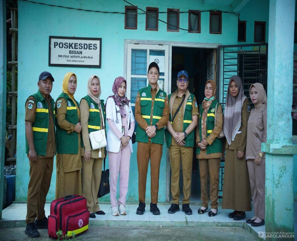 25 Mei 2026 Wakil Bupati Sarolangun melakukan Kegiatan Monitoring Program Dokter Maju di Desa Sungai Rotan Kecamatan Mandiangin