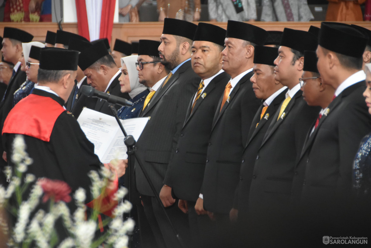 9 September 2024 -&nbsp;Rapat Paripurna Pengucapan Sumpah Janji Anggota DPRD Provinsi Jambi Masa Jabatan Tahun 2024 sd 2029, Bertempat di Ruang Rapat Paripurna DPRD Provinsi Jambi