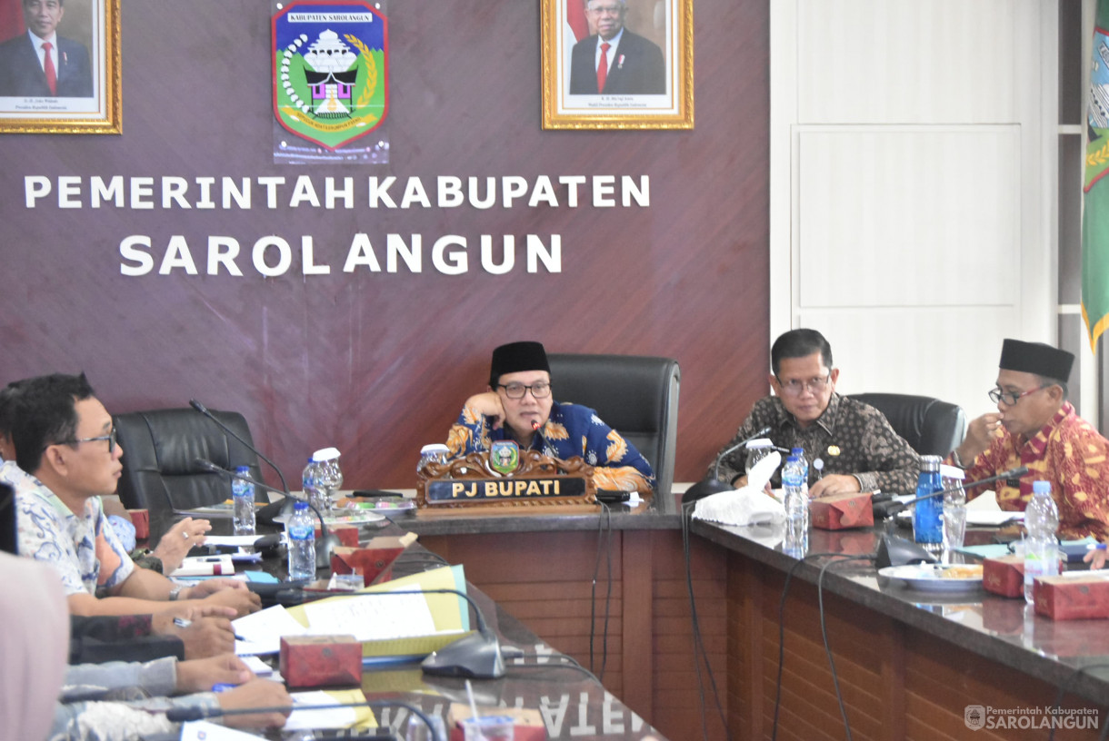 01 Agustus 2024 -&nbsp;Rapat Realisasi Anggaran Tahun 2024, Bertempat di Ruang Pola Utama Kantor Bupati Sarolangun