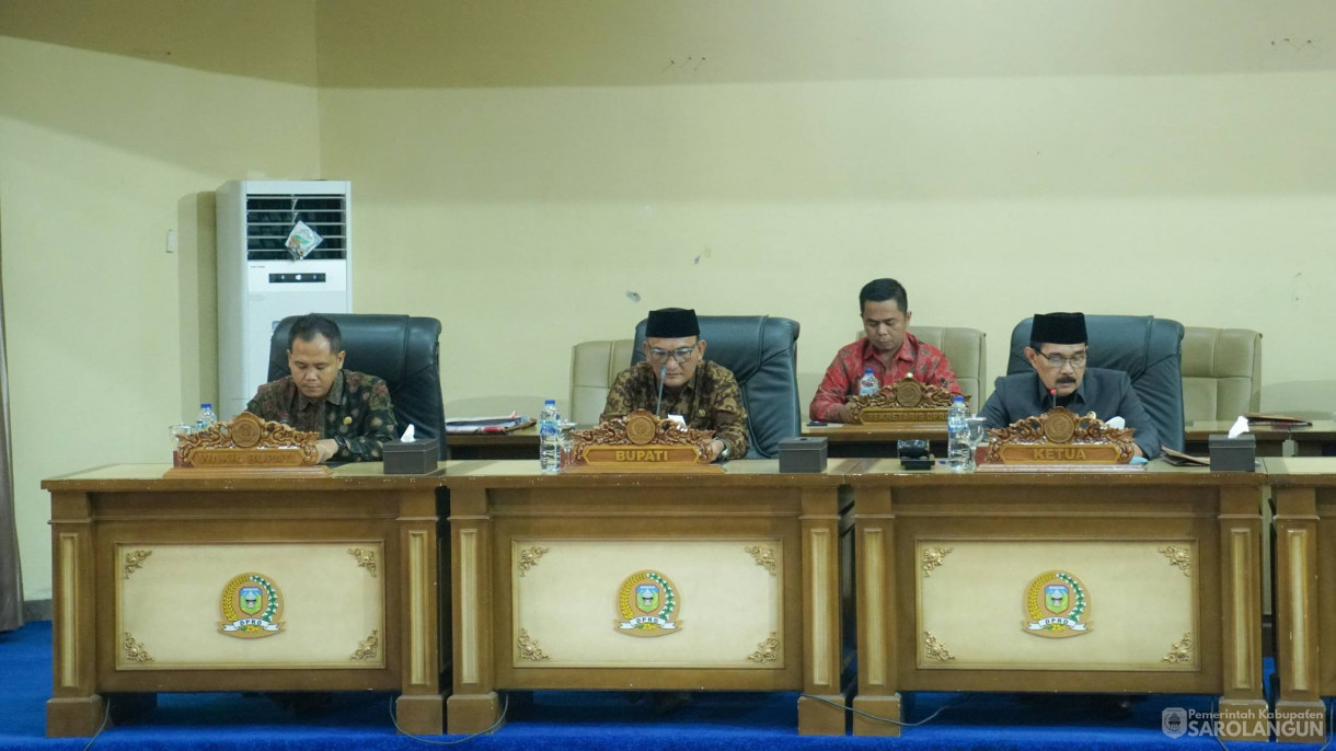 5 Januari 2026 Rapat Paripurna Penyampaian Ranperda Desa Sido Mukti Kecamatan Singkut