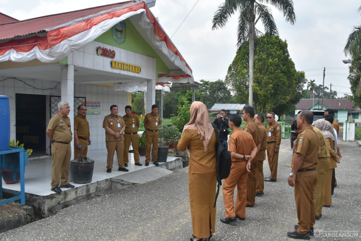 5 September 2023 - Penjabat Bupati Sarolangun Dr. Ir. Bachril Bakri, M.App.Sc Meninjau Dinas Tenaga Kerja dan Transmigrasi Sarolangun