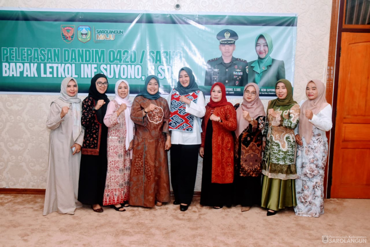 28 Agustus 2025 pelepasan Dandim 0420 Sarko Letkol Inf Suyono S.Sos di Rumah Dinas Bupati Sarolangun