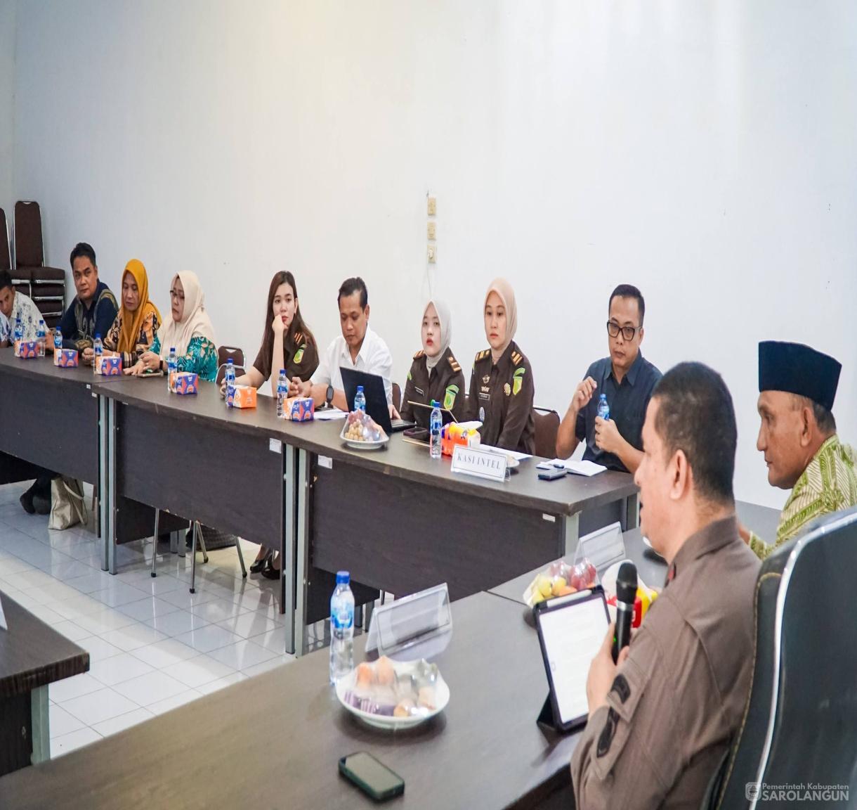 4 Juni 2026 Bupati Sarolangun Menghadiri Pemaparan Proyek Strategis Daerah di Aula Kantor Kejaksaan Negeri Sarolangun