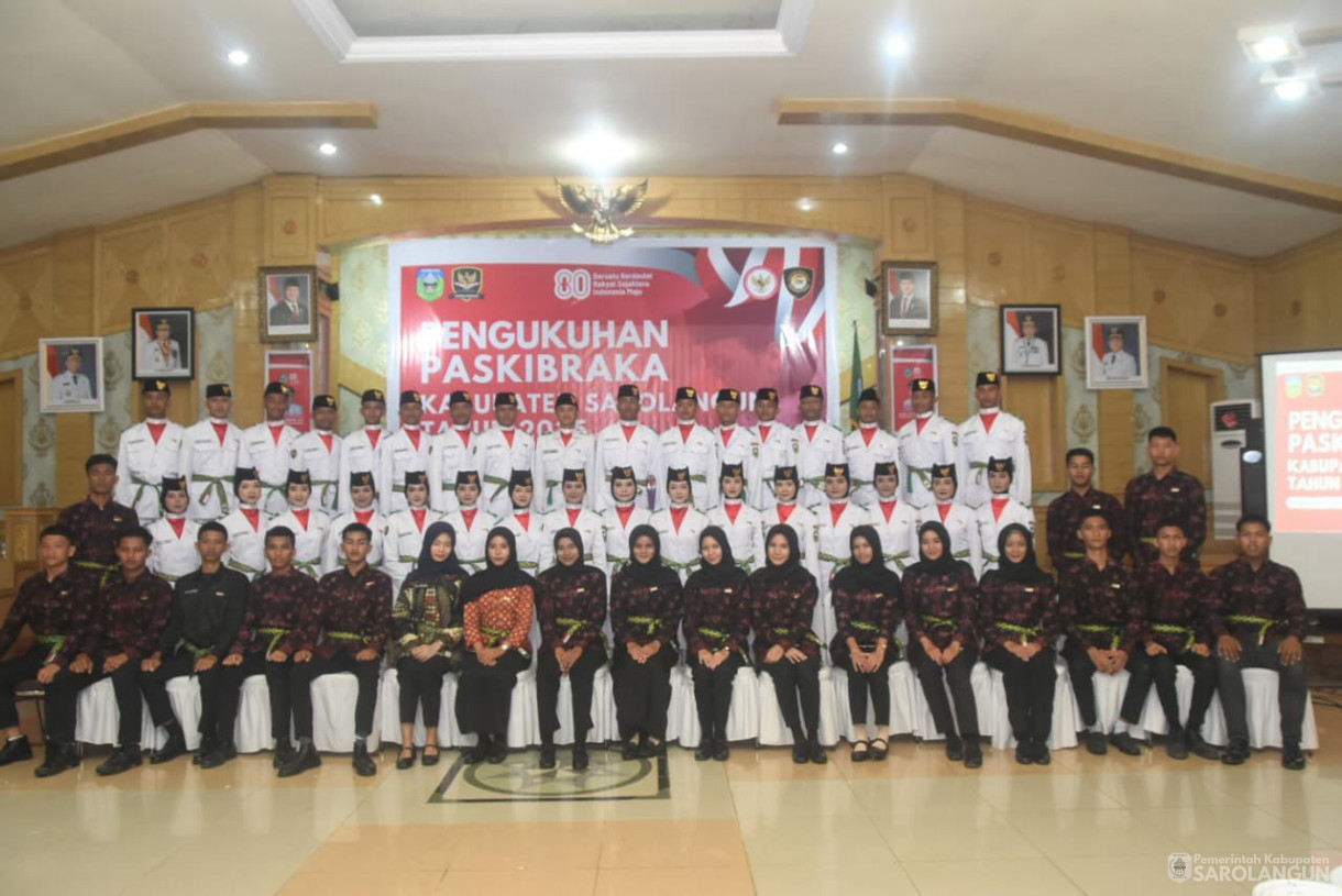 15 Agustus 2025 Pengukuhan Paskibraka Kabupaten Sarolangun