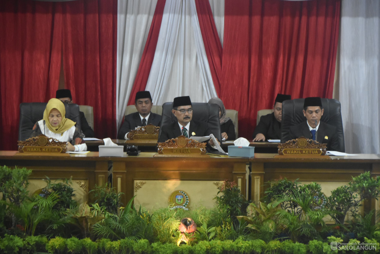 4 Maret 2025 -&nbsp;Rapat Paripurna Penyampaian Sambutan Bupati Sarolangun Periode 2025 sd 2030, Bertempat di Gedung DPRD Sarolangun