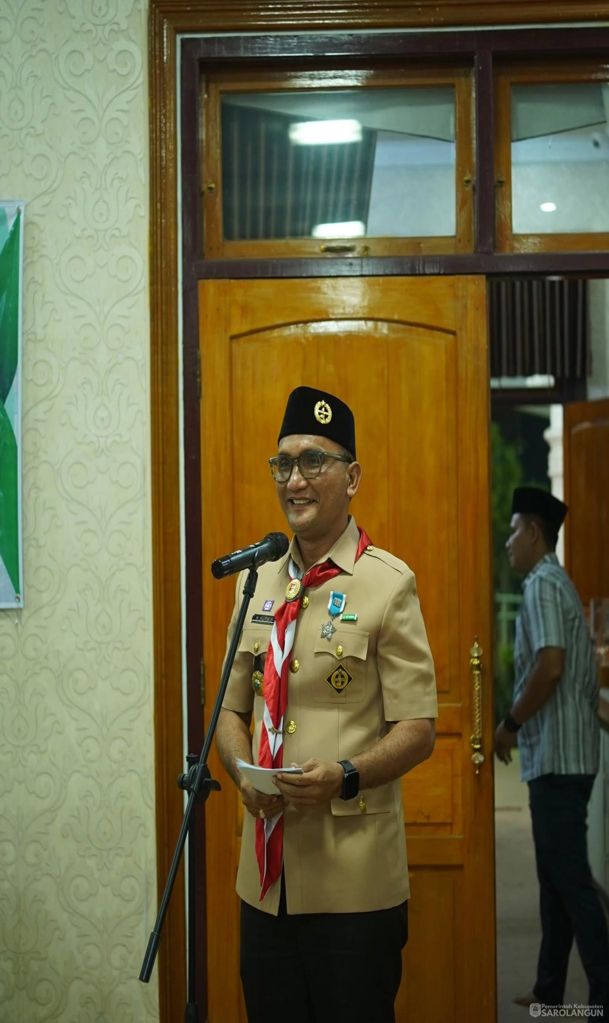 16 Juni 2026 Pelepasan Peserta Jambore Daerah Jambi Kontingen Cabang Sarolangun di Rumah Dinas Bupati Sarolangun