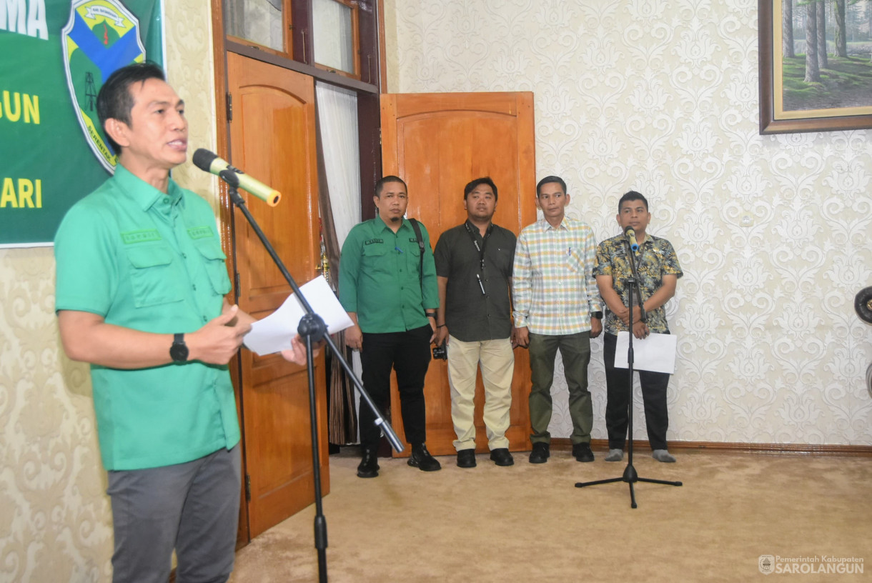 8 Agustu 2025 - Penandatanganan Kerjasama Antara Pemerintah Kabupaten Sarolangun dengan Pemerintah Kabupaten Batanghari di Rumah Dinas Bupati Sarolangun