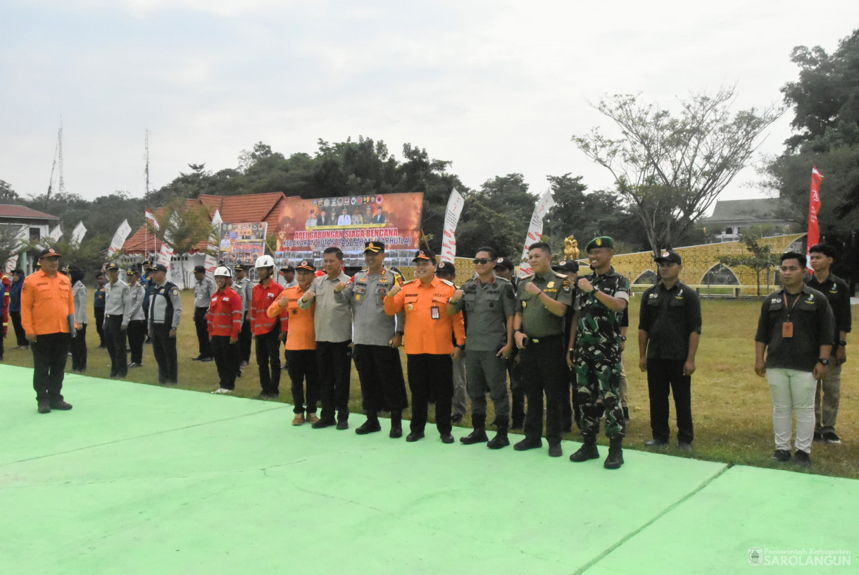 28 Agustus 2024 -&nbsp;Apel Gabungan Siaga Bencana Kebakaran Hutan Dan Lahan, Bertempat di Lapangan Gunung Kembang Sarolangun