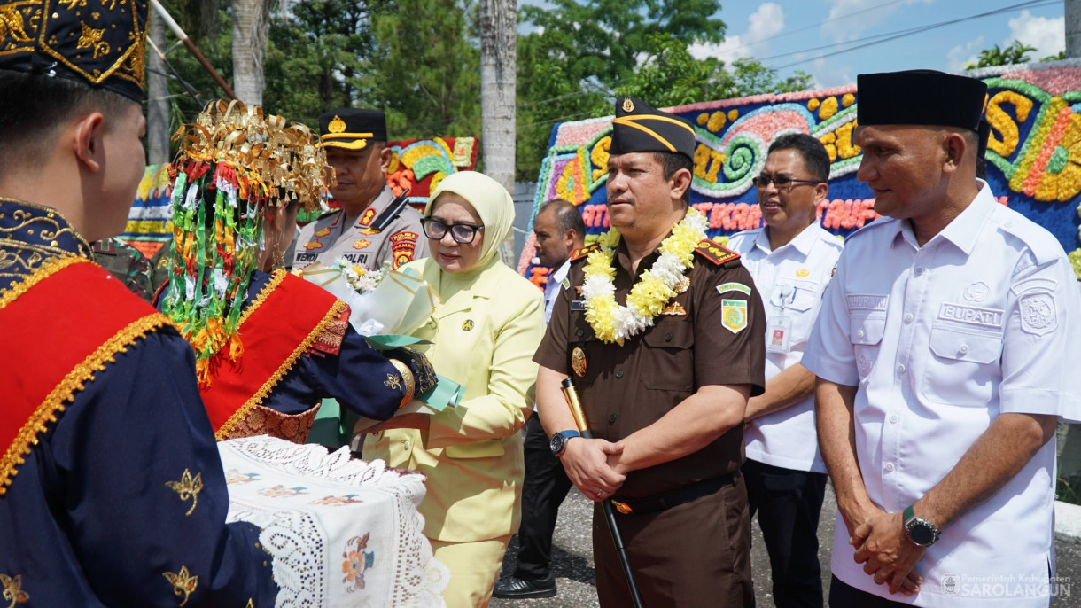 6 Mei 2026 Penyambutan Kepala Kejaksaan Negeri Sarolangun Bapak Taufik, S.H., M.H di Kantor Kejaksaan Negeri Sarolangun