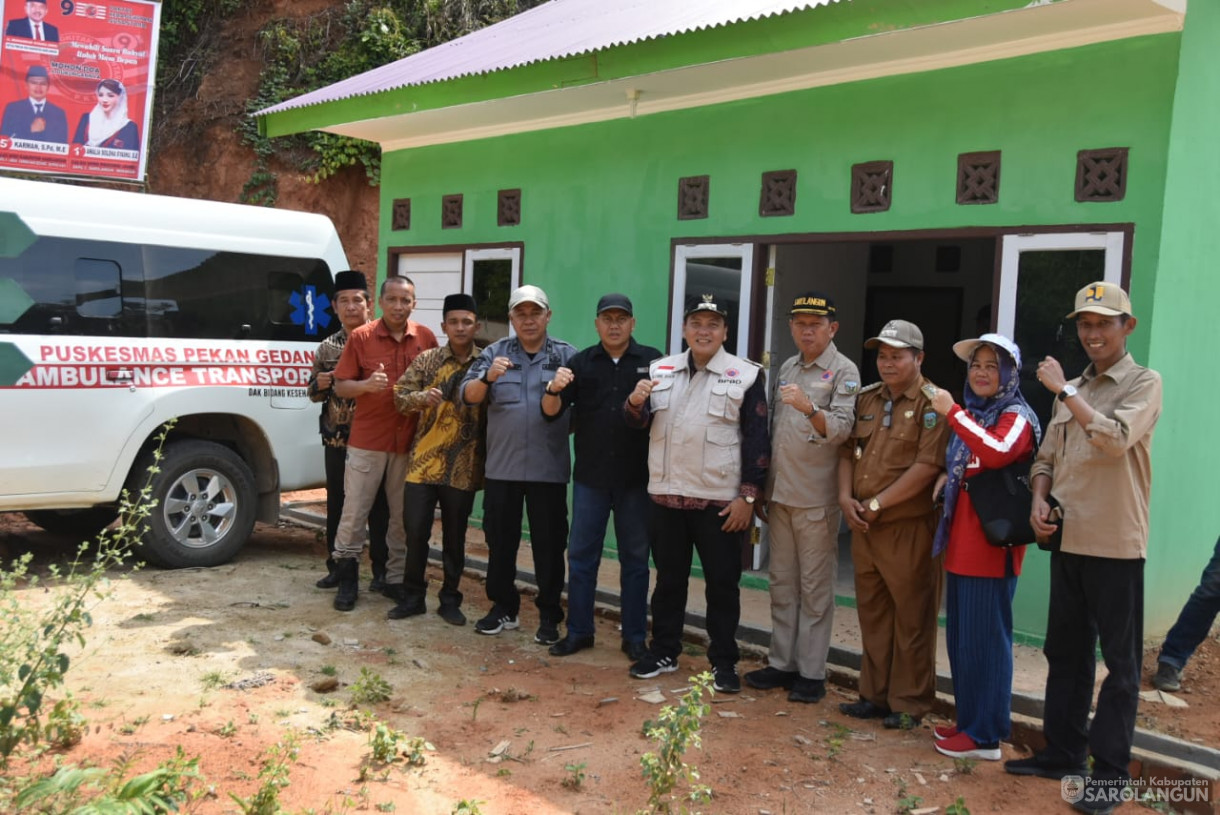 21 Oktober 2023 - Penjabat Bupati Sarolangun Meninjau Pembangunan Puskesdes Desa Muara Cuban Kecamatan Batang Asai