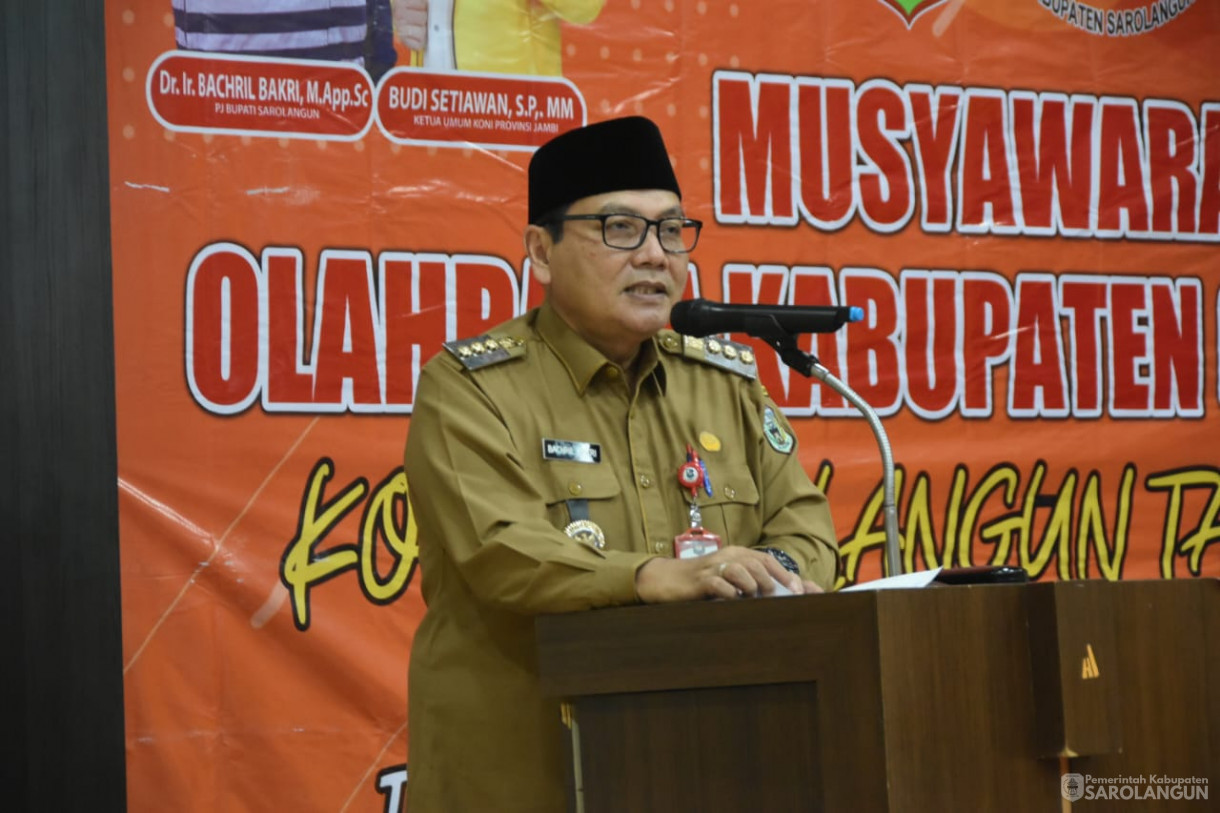 18 Desember 2023 - Musyawarah Olahraga Kabupaten Di Aula Hotel Abadi Sarolangun