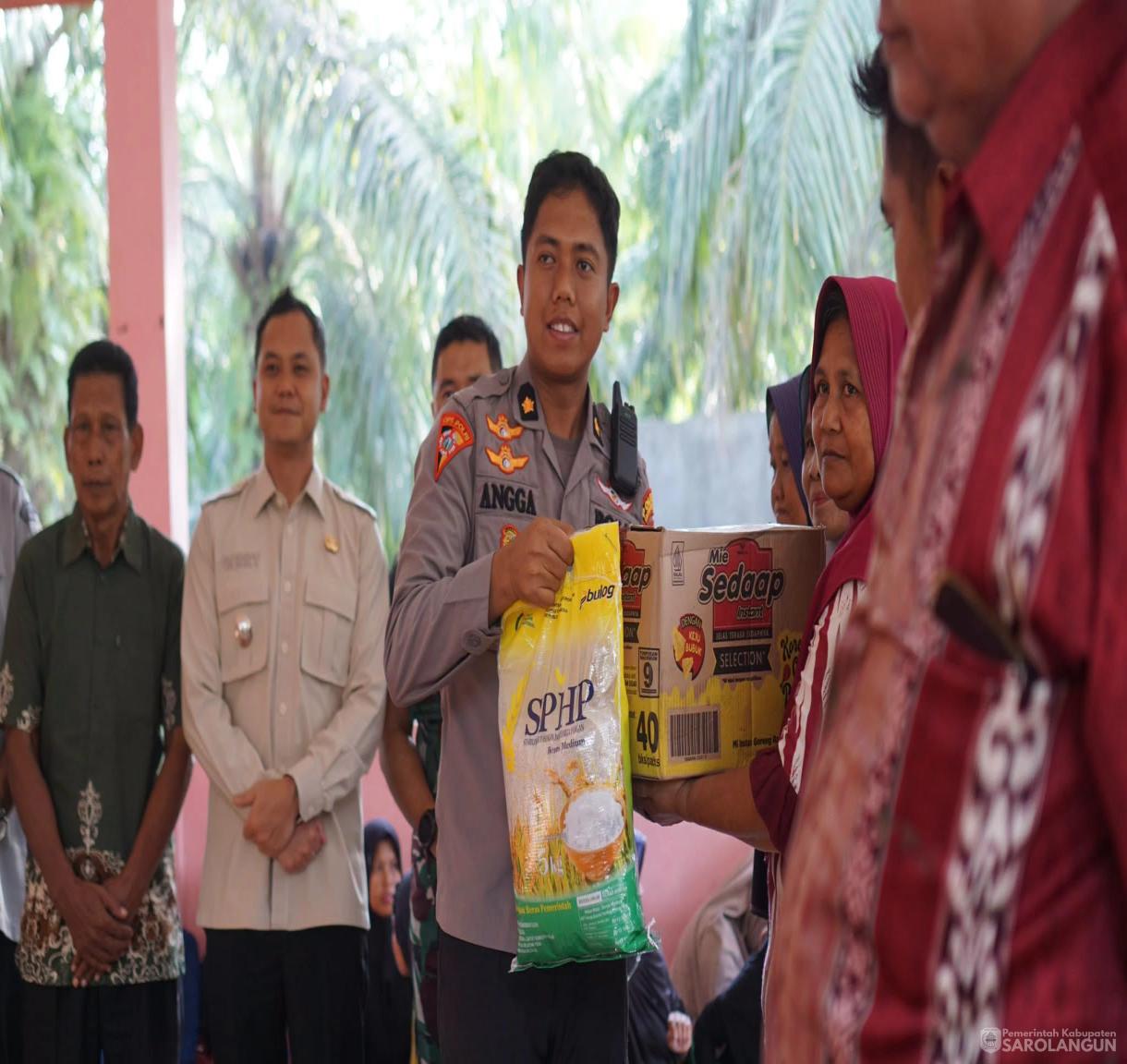 10 Juli 2026 Penyerahan Bantuan Korban Banjir di Kecamatan Mandiangin Timur